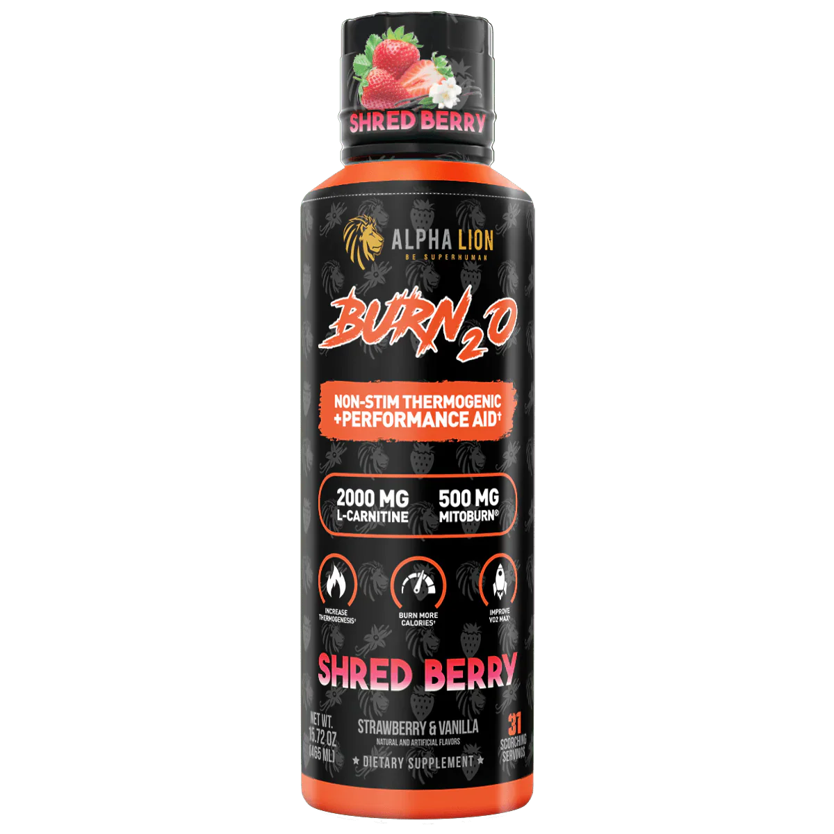 Alpha Lion Burn2.0 Stim-Free Liquid Thermogenic and Performance Aid