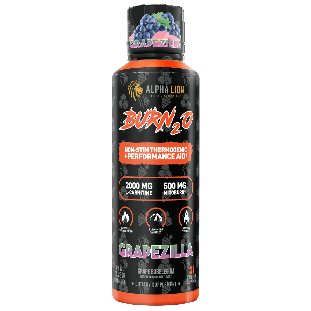 Alpha Lion Burn2.0 Stim-Free Liquid Thermogenic and Performance Aid - Image 2